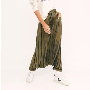 FP Silk Tie Dyed Harem Pants